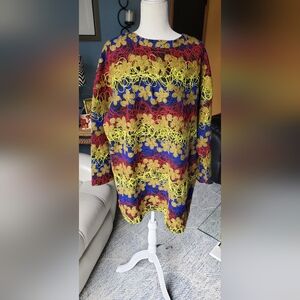 Zara Multicolor Floral Knit Mini Dress or Tunic
